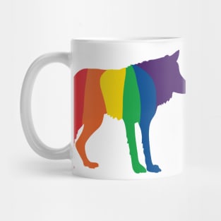 Rainbow Wolf Mug